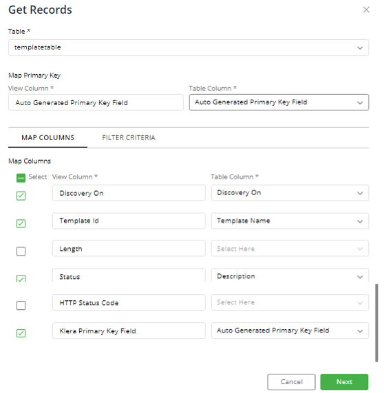 GetRecords