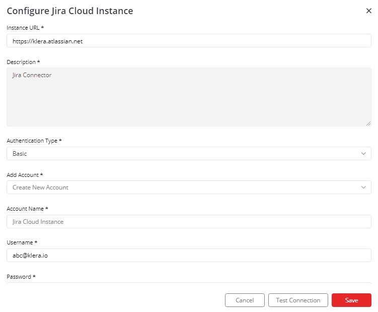 Jira cloud configure